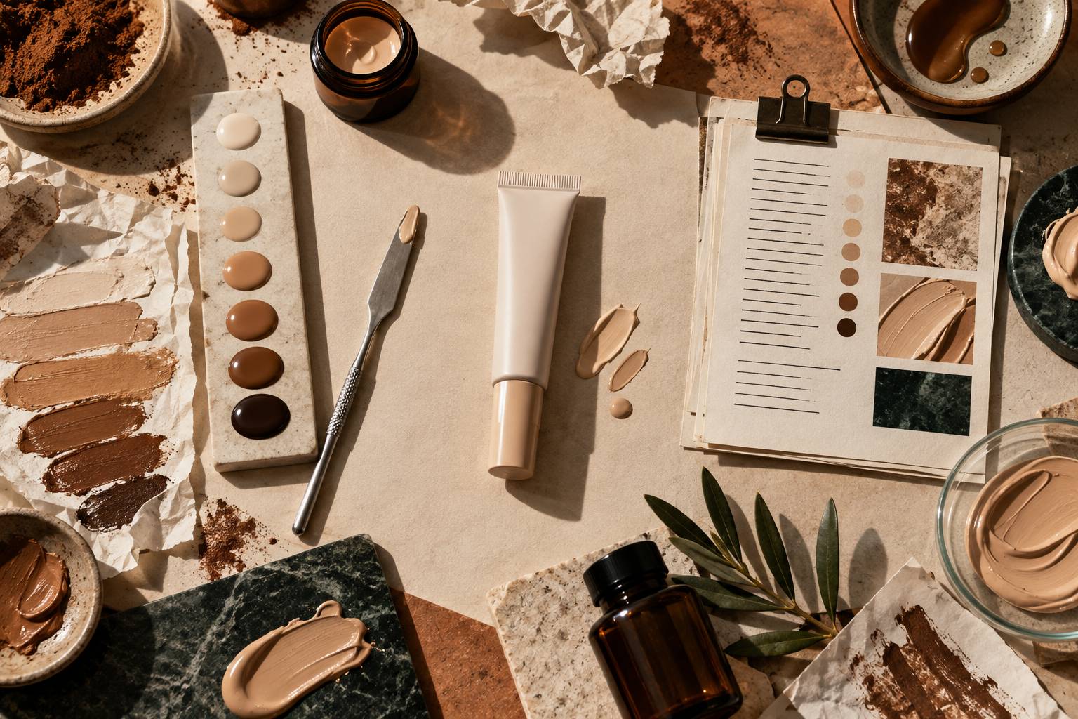 Illustration éditoriale du sujet : Anti-cernes Too Faced : teintes, texture et composition